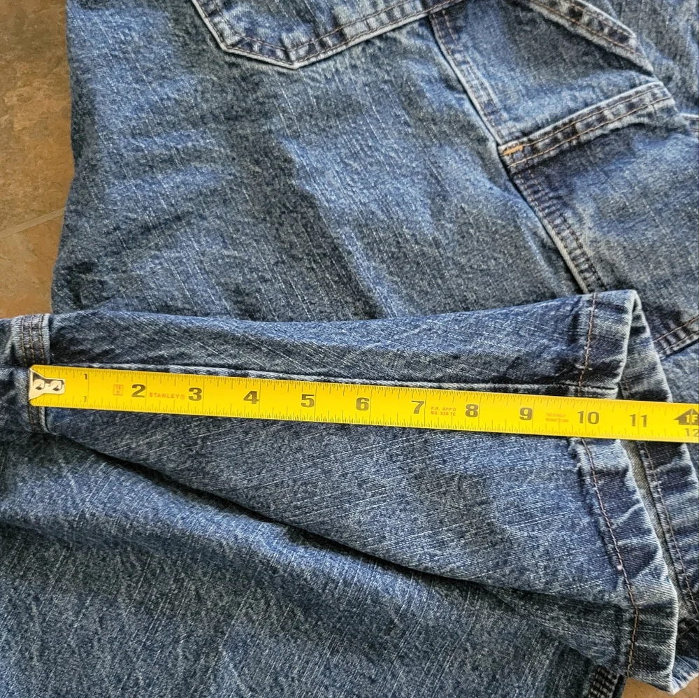 Wrangler Blue Jean Shorts With Relaxed Fit Size 44